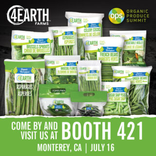 See you soon in Monterey! #4EarthFarms, #OPS2026, #Organic, #Produce, #Vegetables, #Farming #PeopleProducePlanet