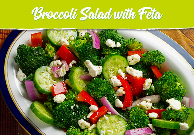 Broccoli Salad with Feta cheese